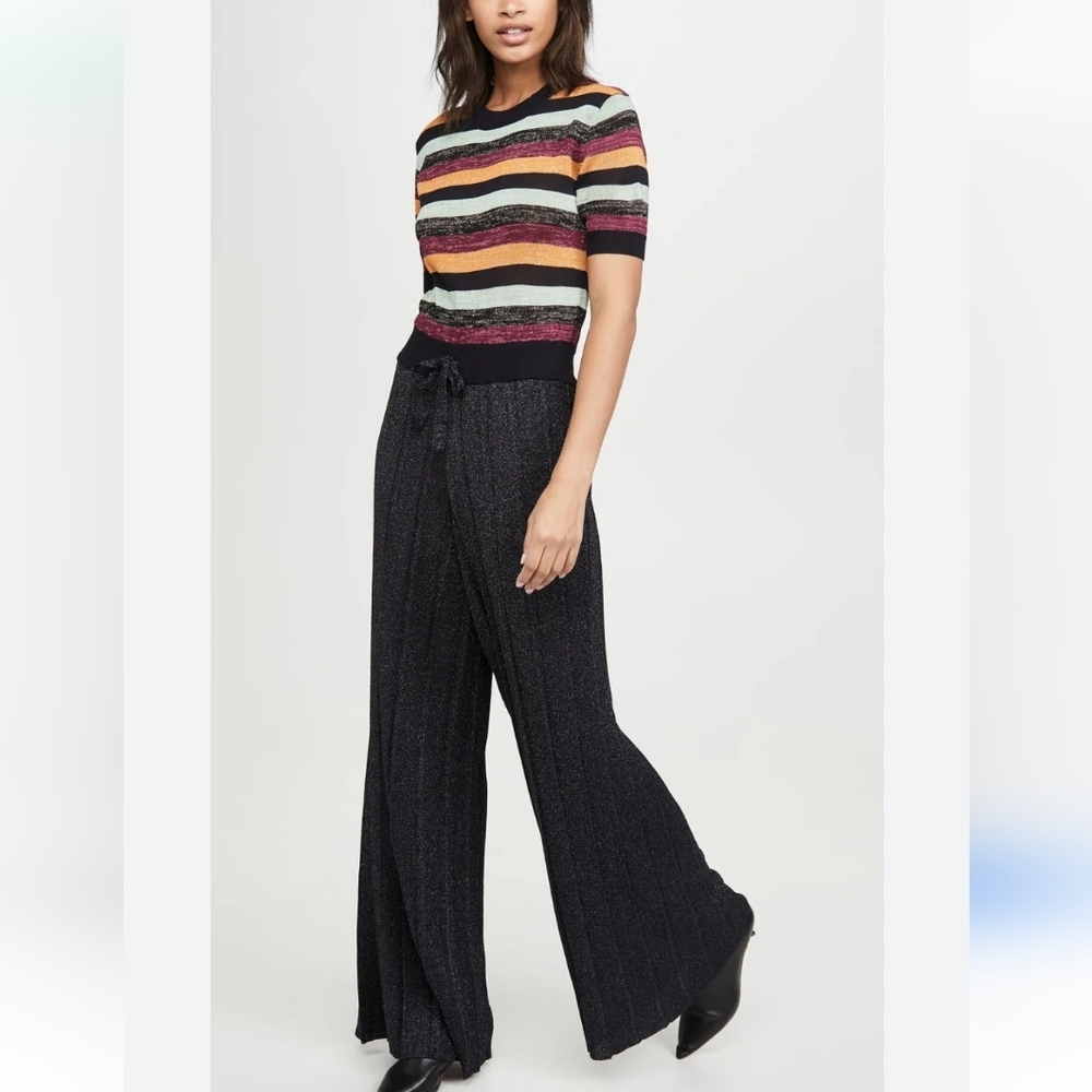 Scotch & soda maison Damen Metallic lurex Wide Leg Jumpsuit